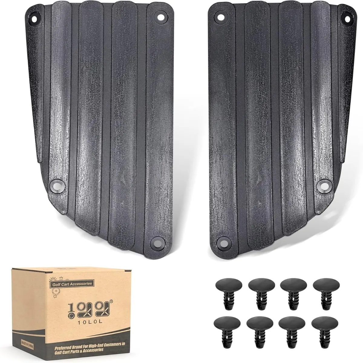 Golf Cart Rear Side Guard Set For Ezgo Txt - Oem #75126G01 & #75126G02 Replacement - 10L0l 1