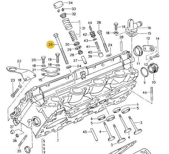 928 101 231 03 - Cylinder Head Bolt - Later Style - M12-1.5 X 199 2