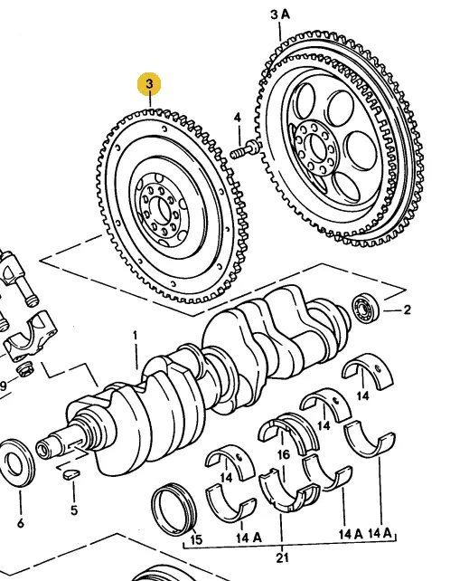 928 102 208 Cx - 5 Speed Flywheel - - Reconditioned - 87 To 95 2