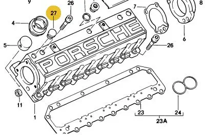928 105 149 03 - Cam Cover Bolt Plug - 78 To 79 2