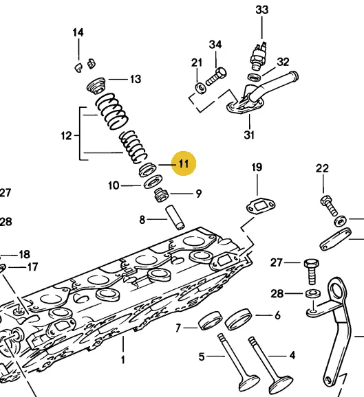 928 105 469 06 - Valve Seat - Washer 1
