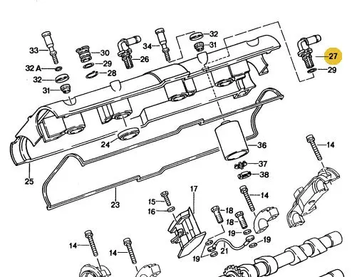928 107 733 01 - Gts Breather Adapter - Left Rear & Right Front -  93 To 95 1