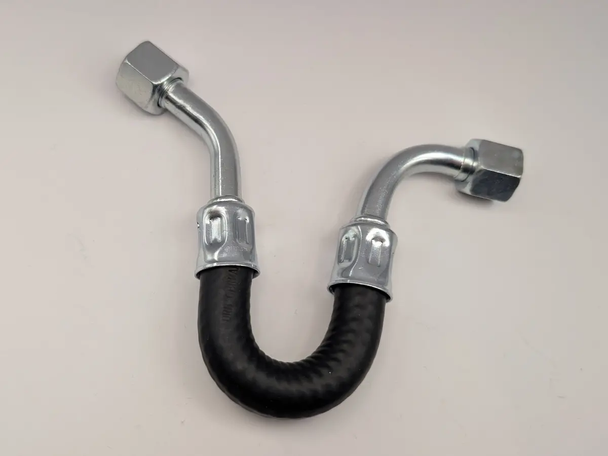 928 110 271 02A - Fuel Hose - Damper To Regulator Formed Original Shape "U" Hose - 87 To 95 - 32V - Cohline Rubber 1