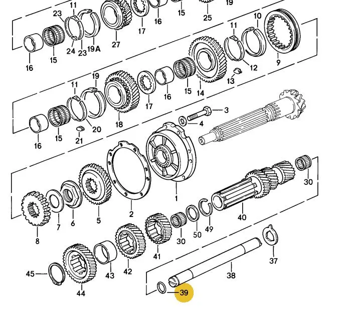 928 302 283 00 - O Ring - Reduction Shaft - 78 To 86 1