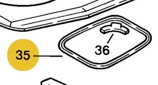 928 504 105 02Am - Battery Door Gasket - 79 To 95 (Pre-Order) 1