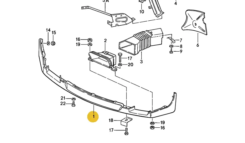 928 505 071 22 - Porsche Front Spoiler 78 To 86 2