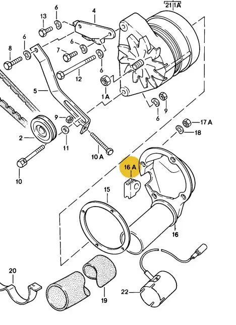 928 612 865 02 - Rubber Buffer - Alternator - 78 To 84 - Original Porsche 2