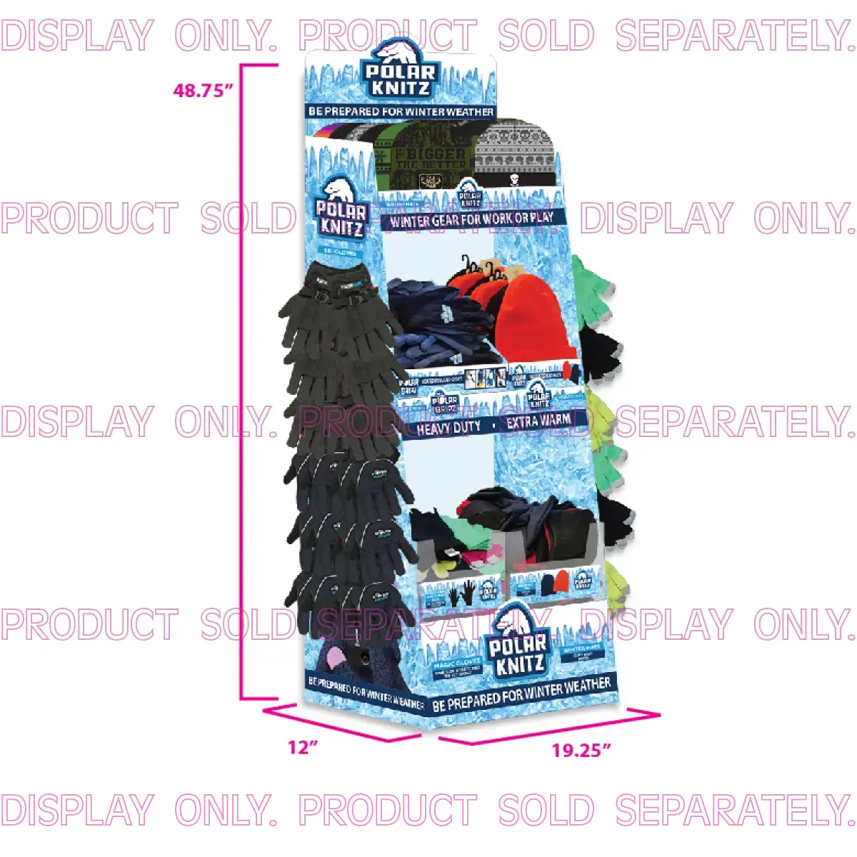 Merchandising Fixture - Winter Corrugated Floor Display 974700 1