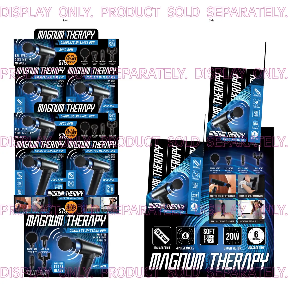 Merchandising Fixture - Corrugated Magnum Therapy Massager Floor Display Only 974790 1