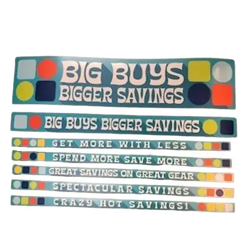 Merchandising Fixture - 3 Merchandising 7 Sign Set 975130 1