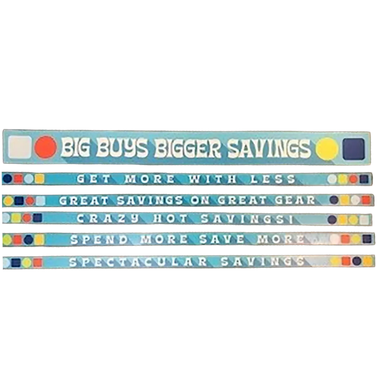 Merchandising Fixture - 4 Merchandising Sign Set 7 Signs 975140 1