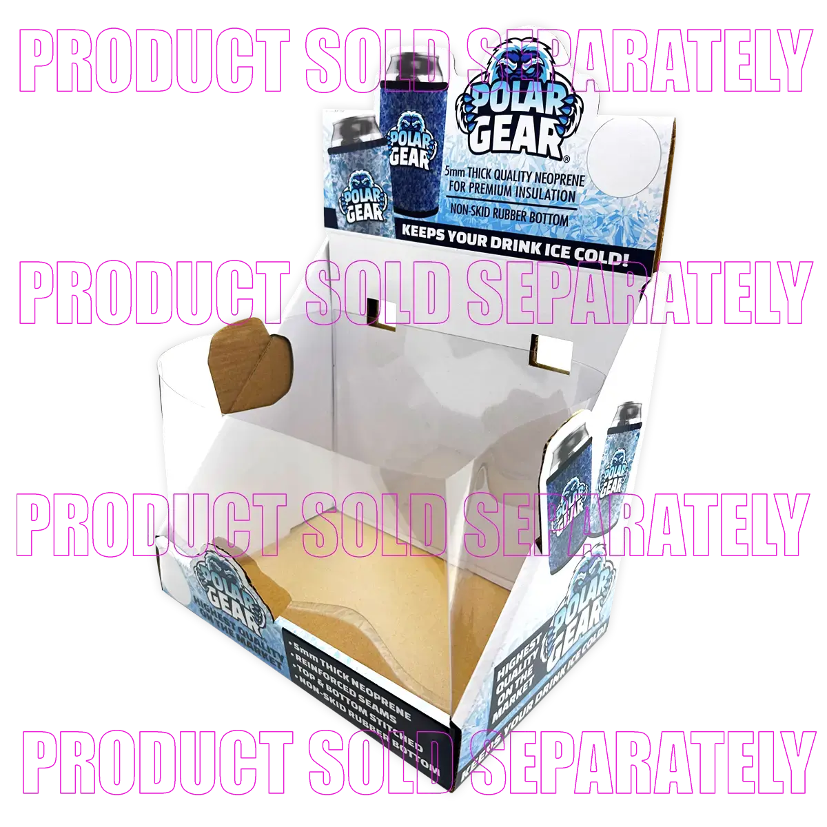 Merchandising Fixture - Polar Gear Pvc Shelf Display Insert Only 977290 2