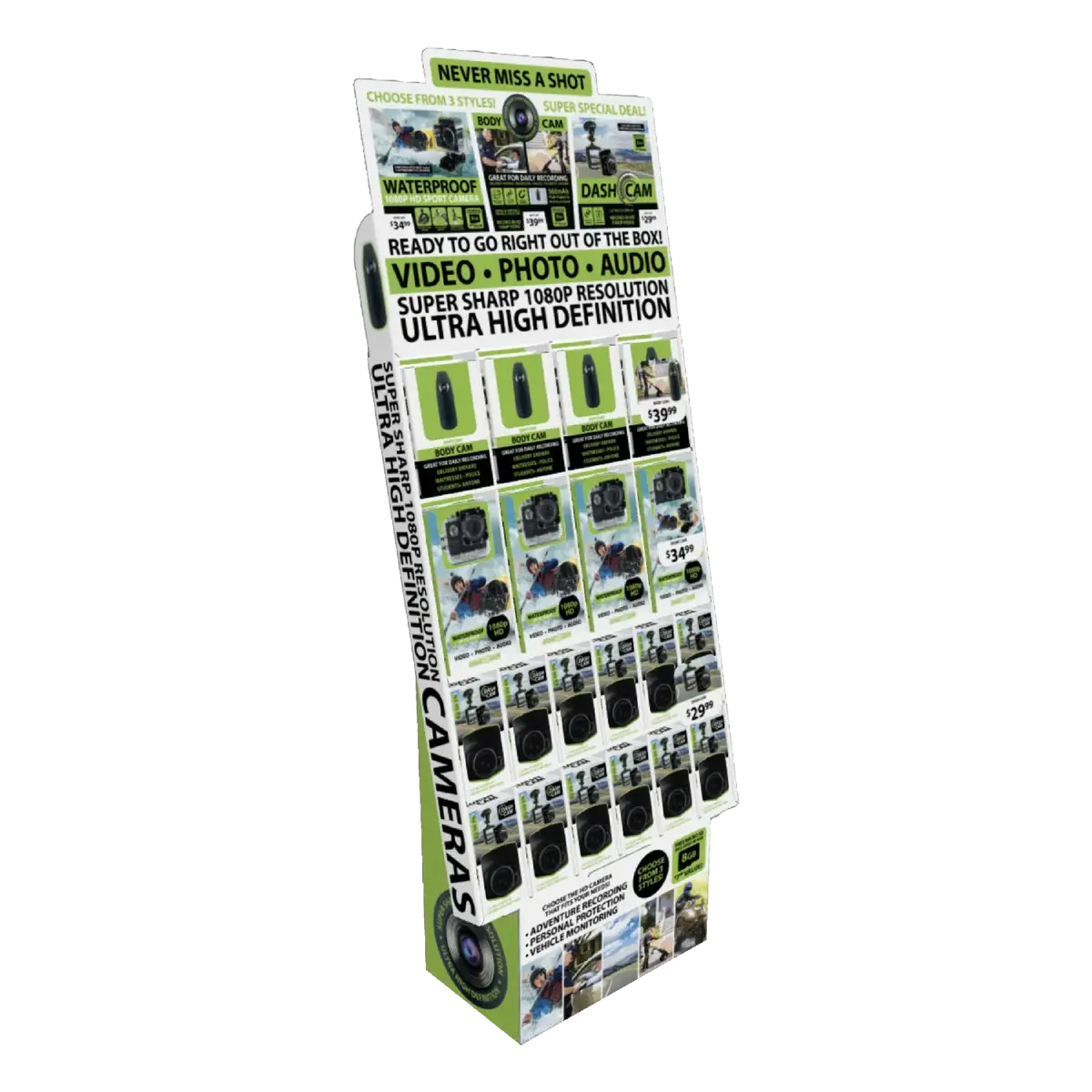 Camera Assortment Floor Display - 20 Pieces Per Retail Ready Display Kit 88449 1