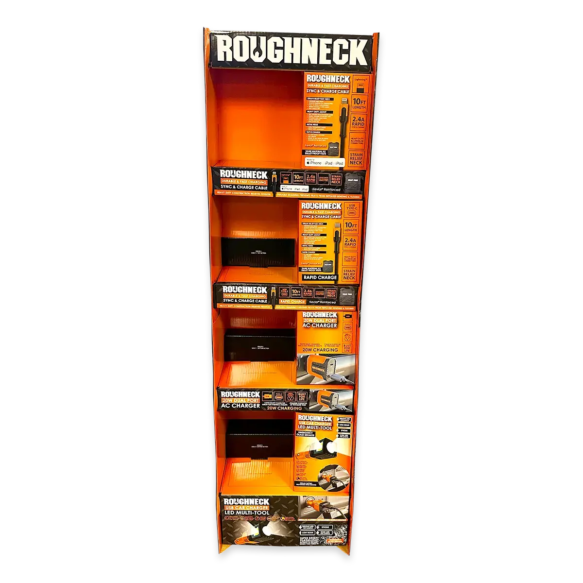 Merchandising Fixture- Corrugated Roughneck Tech Floor Display Only 977900 2