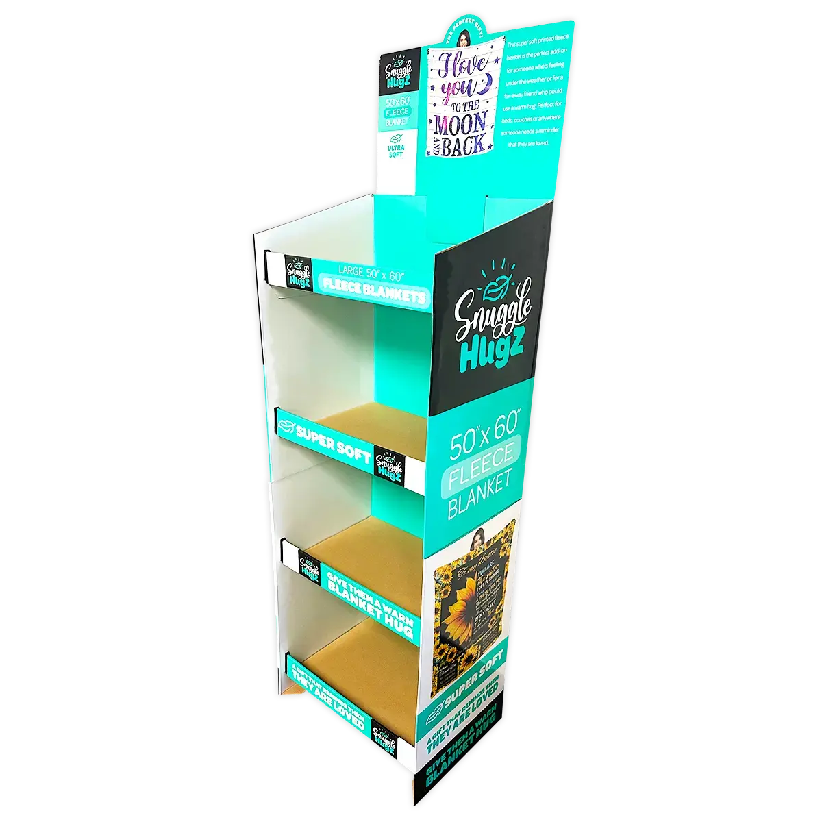 Merchandising Fixture - Corrugated Printed Blanket Floor Display Only 978110 1