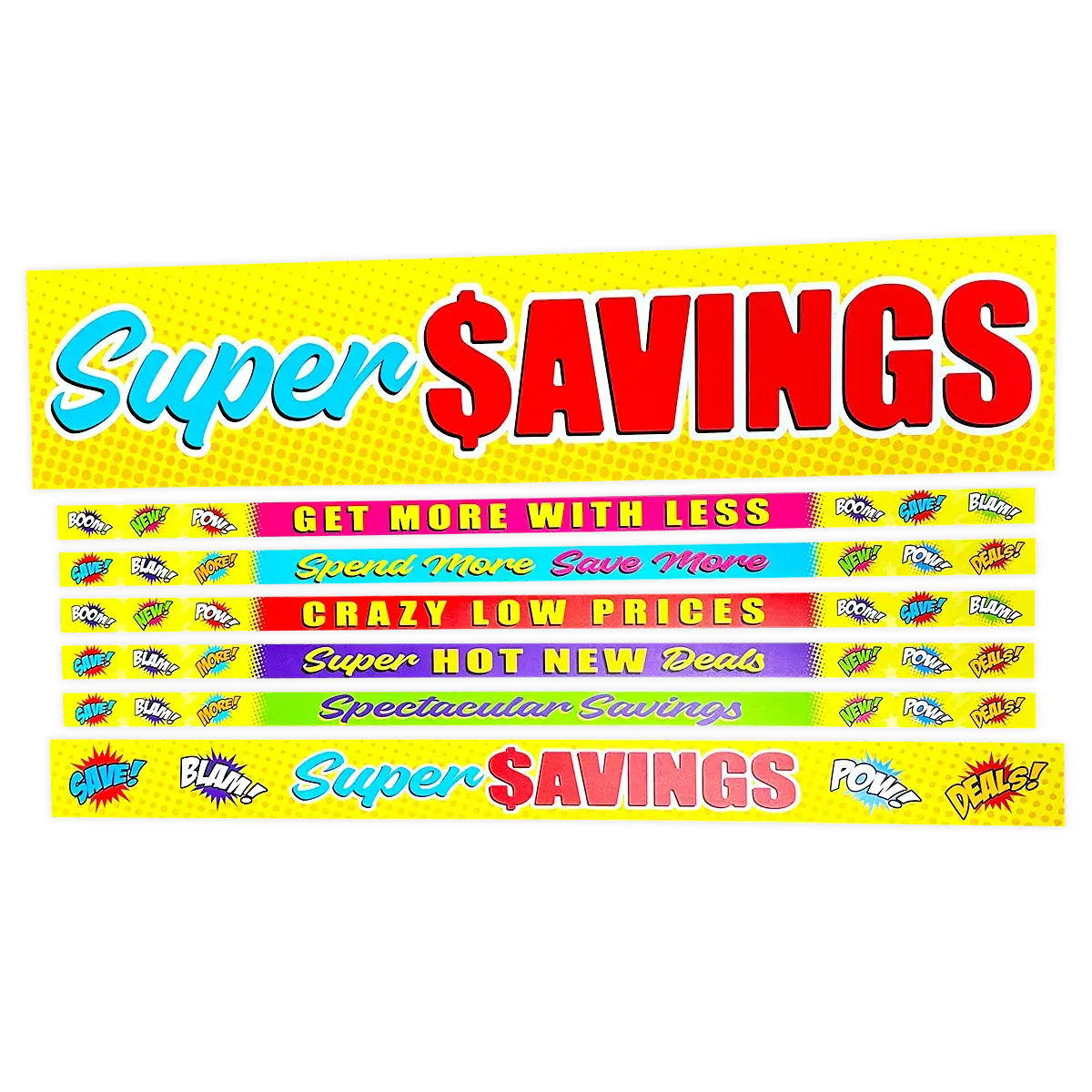 Merchandising Fixture - 3 Merchandising 7 Sign Set 978900 1