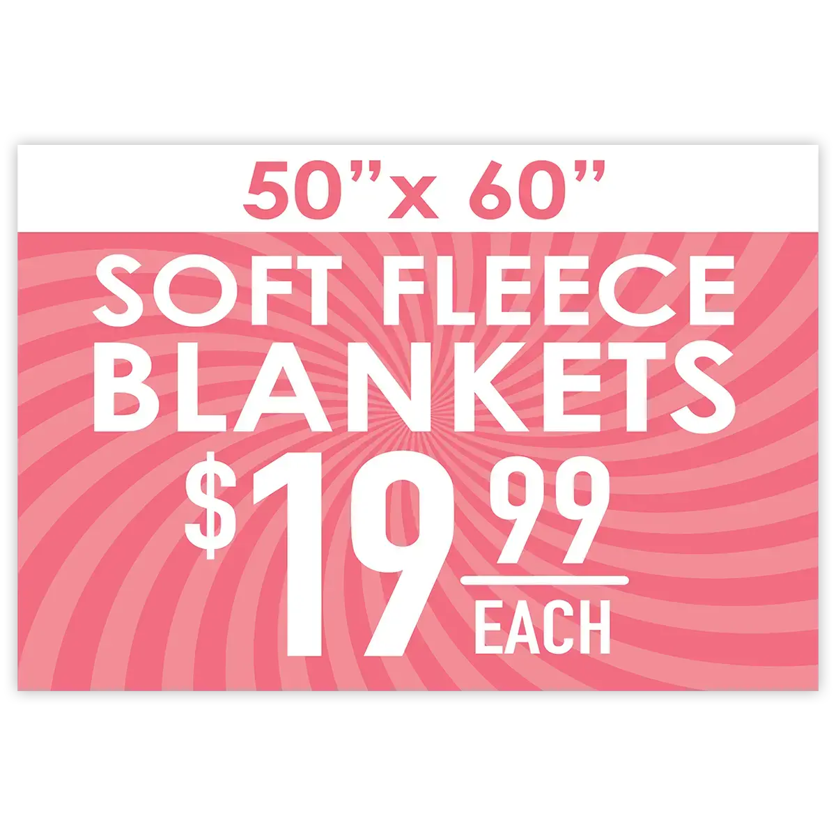 Merchandising Fixture - Blanket Spinner Header Sign Only 979130 1