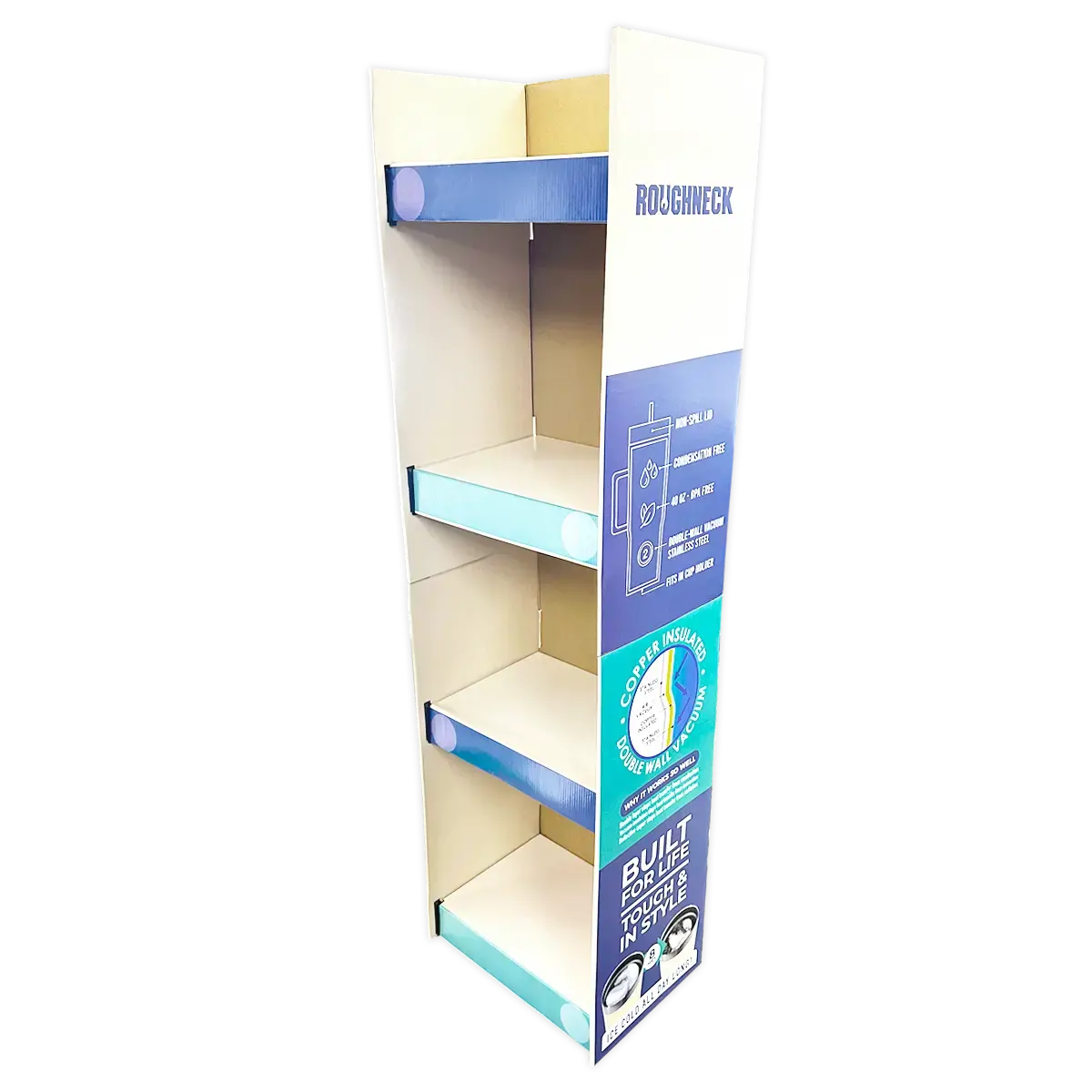 Merchandising Fixture - Generic Corrugated 40 Oz Cup Floor Display Only 980240 1