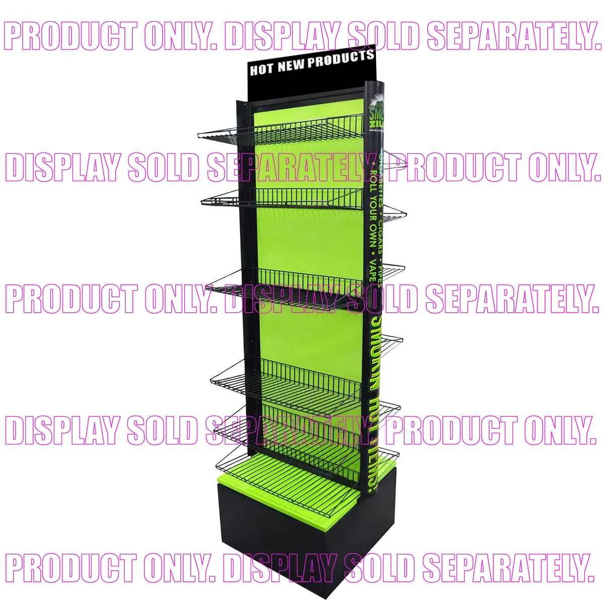 Merchandising Fixture - Smokezilla Spinner Rack Header Sign Only 980250 2