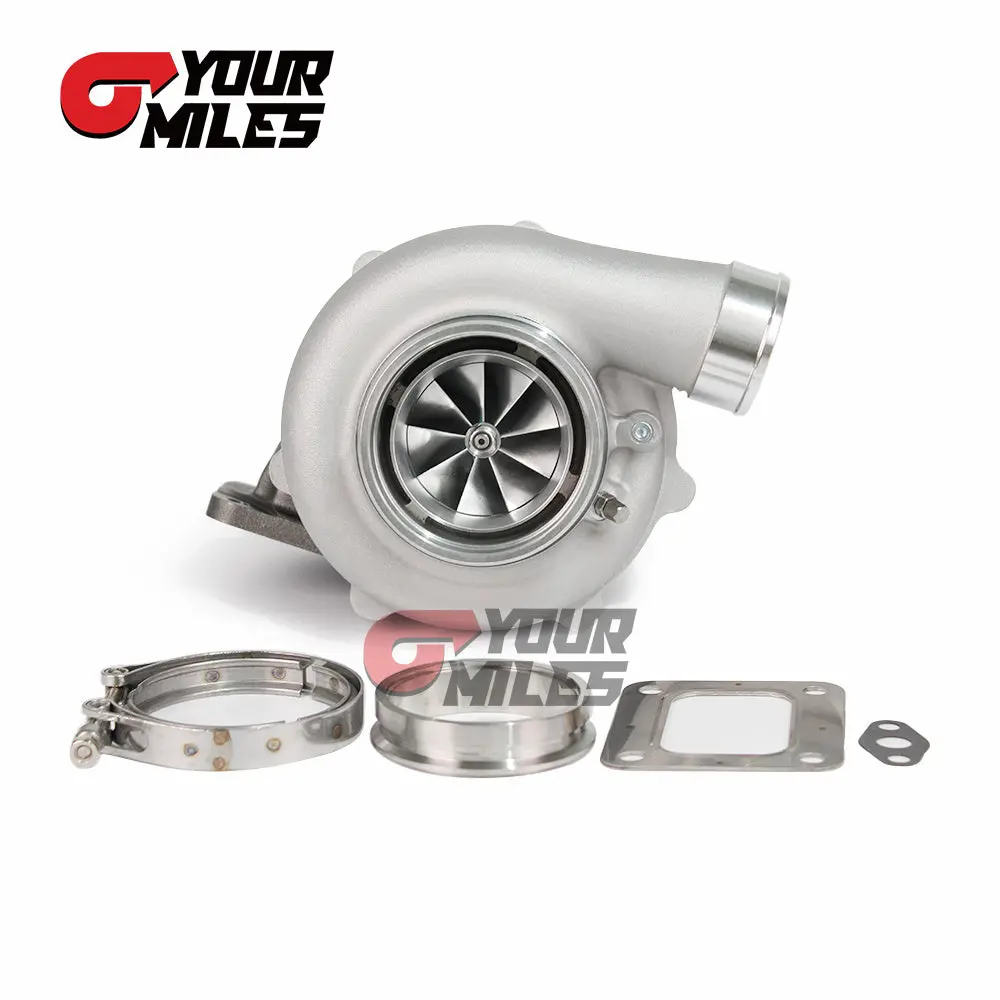 Yourmiles S35-1050 Ceramic Dual Ball Bearing Billet Wheel Turbocharger T3/T4.82/0.83/1.01/1.21 Dv Hsg 3
