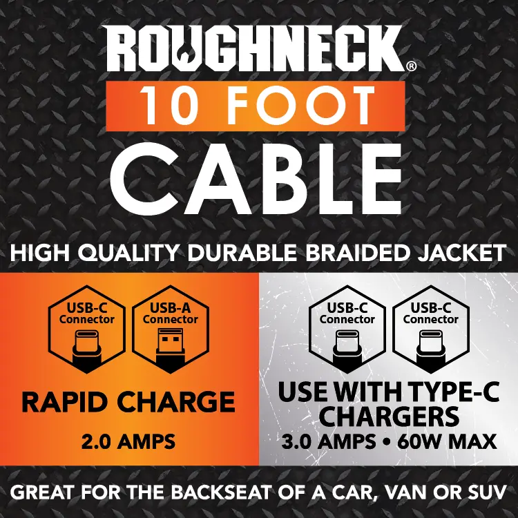 10Ft Braided Sync And Charge Cable Assortment Floor Display - 24 Pieces Per Retail Ready Display Kit 88628 1