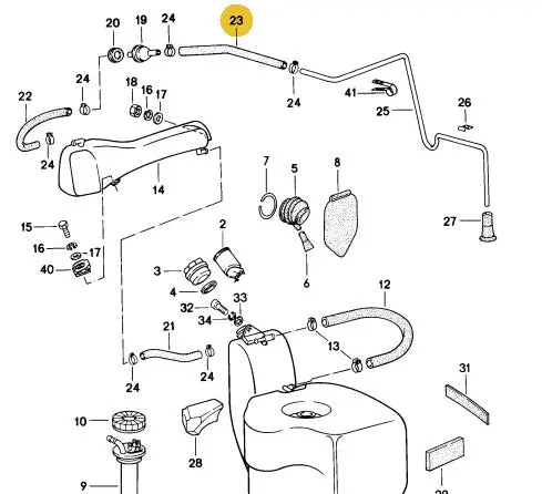 999 181 716 50A - Fuel Tank Vent Hose - 9.5 X 15.5 Aftermarket 1 Meter 1