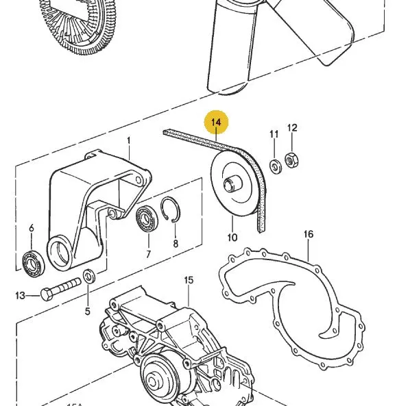 999 192 117 50 - Air Pump/Fan Belt - 78 - Porsche 1