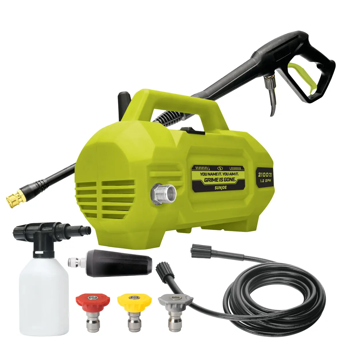 Sun Joe Spx2100hh-Sjg Electric Handheld Pressure Washer W/ Foam Cannon And Nozzles | 13-Amp | Easy Carry Handle | Included Accessories 2