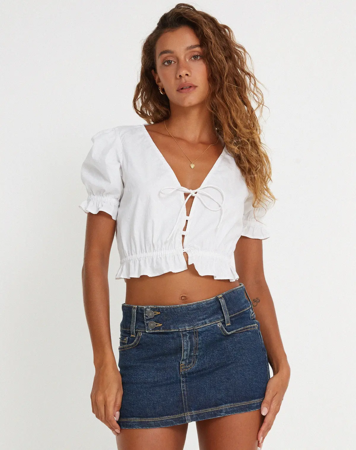 Aley Crop Top In White 1
