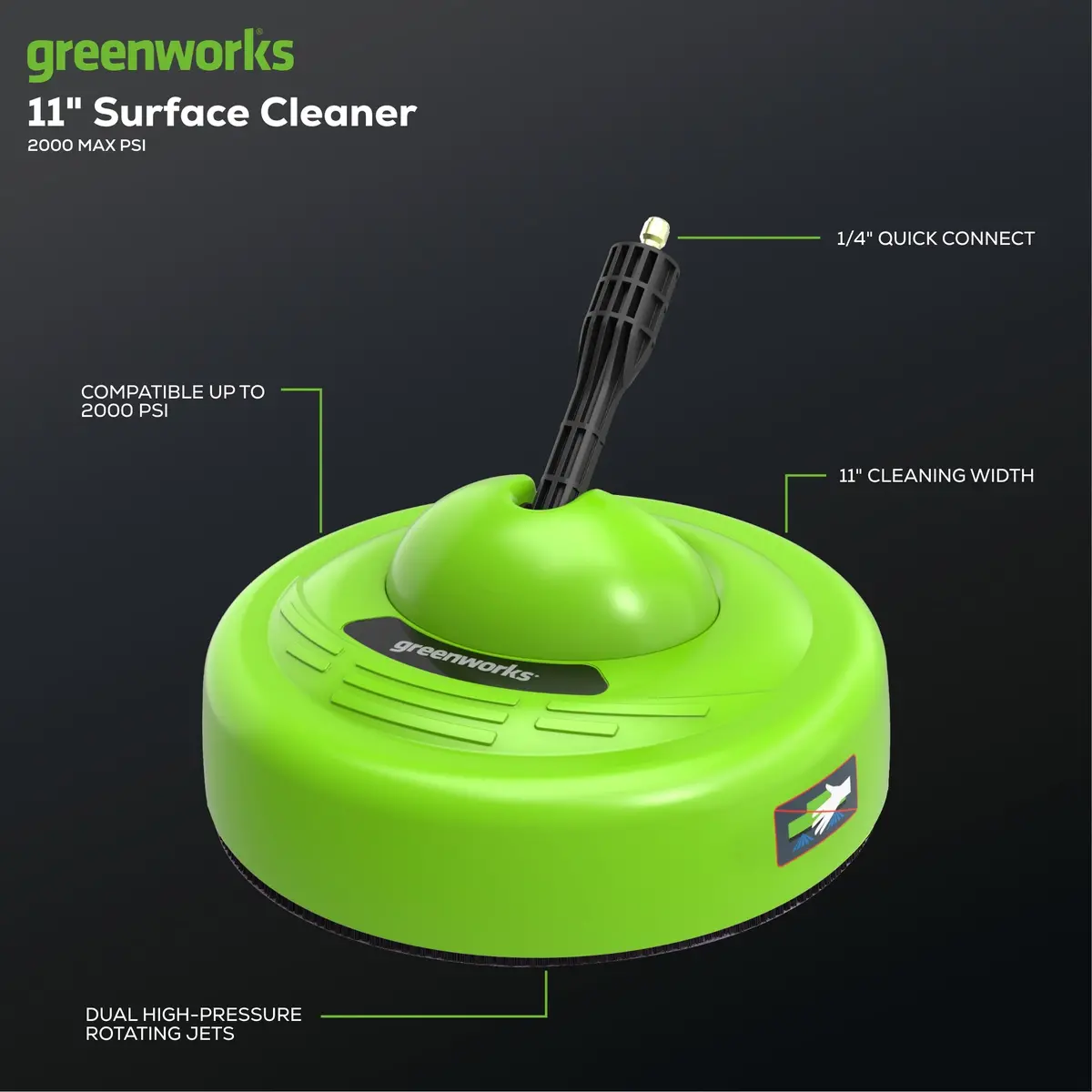 Universal 11" Rotating Surface Cleaner 2
