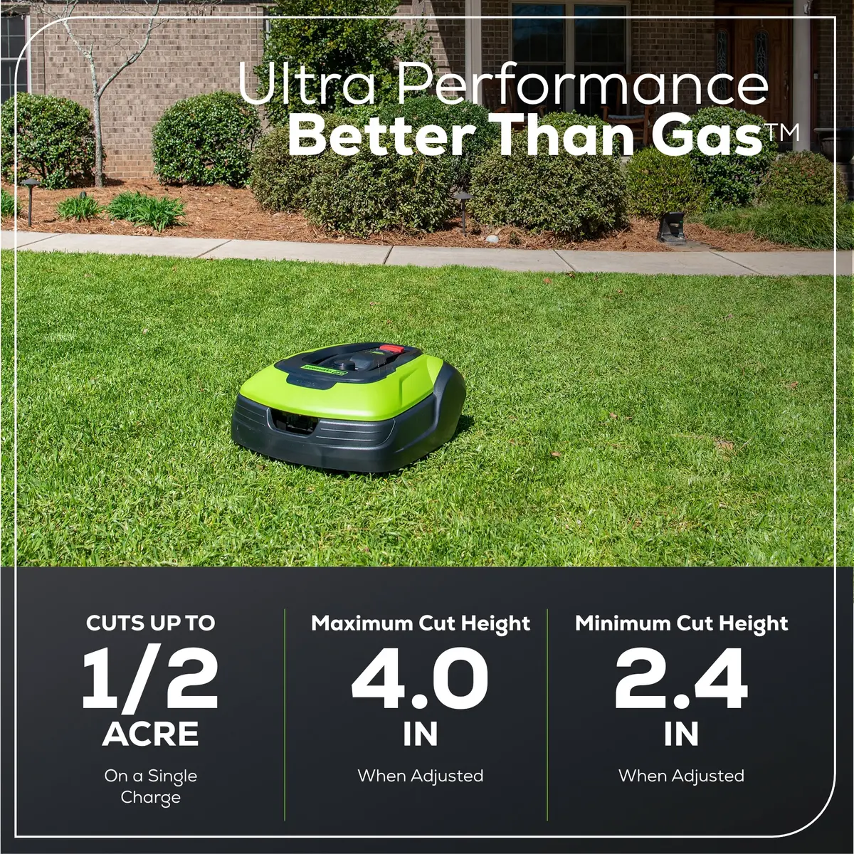 Optimow® 50H Robotic Lawn Mower - 1/2 Acre High Cut 2