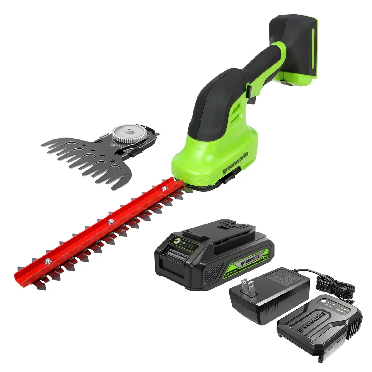 24V Shear Shrubber, 1.5Ah Usb Battery And Charger Included 1