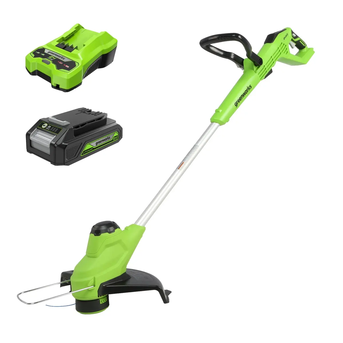 24V 12" Torqdrive String Trimmer, 2.0Ah Usb Battery And Charger Included St24b02 1