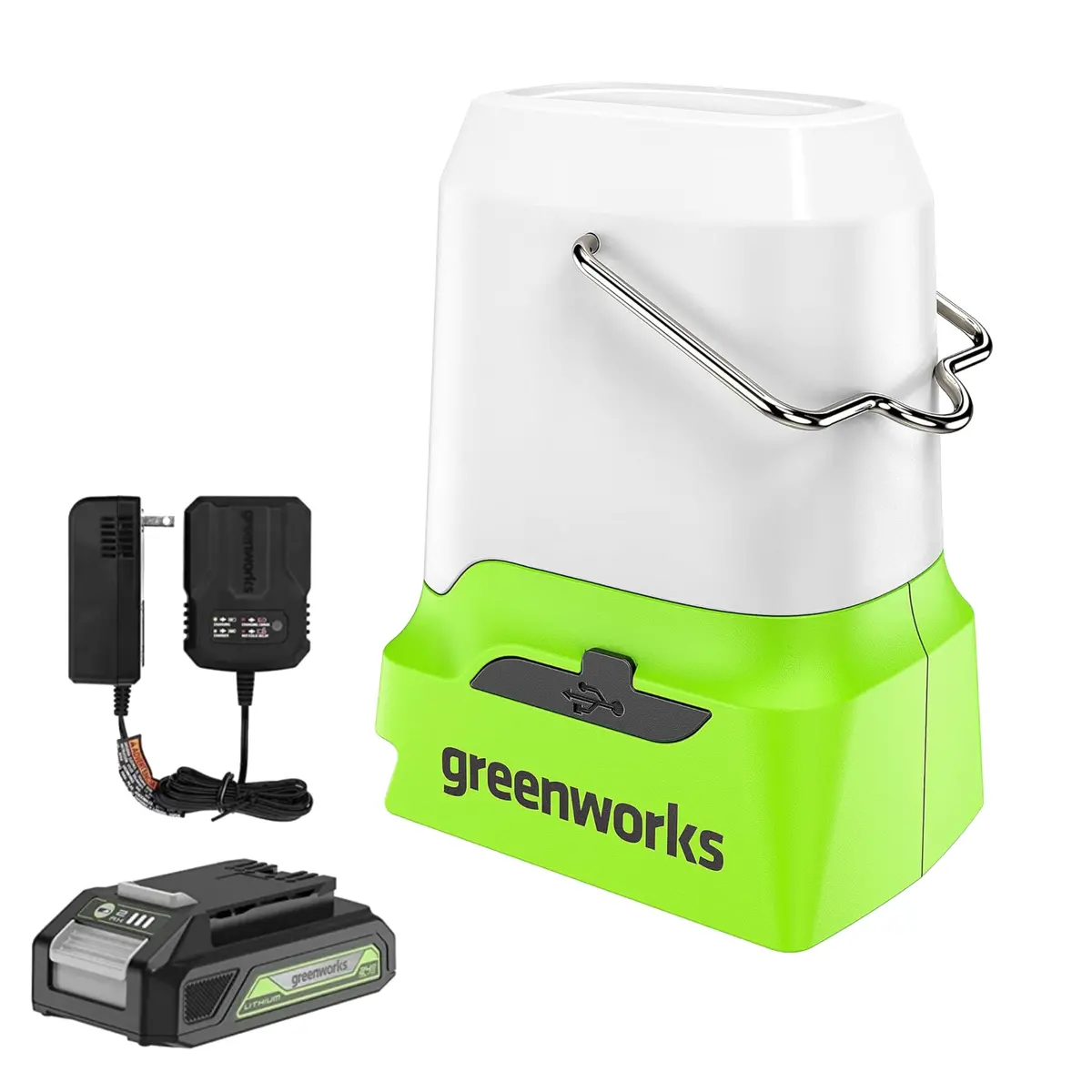 24V 500 Lumen Lantern, 2.0Ah Battery And Charger Included 1
