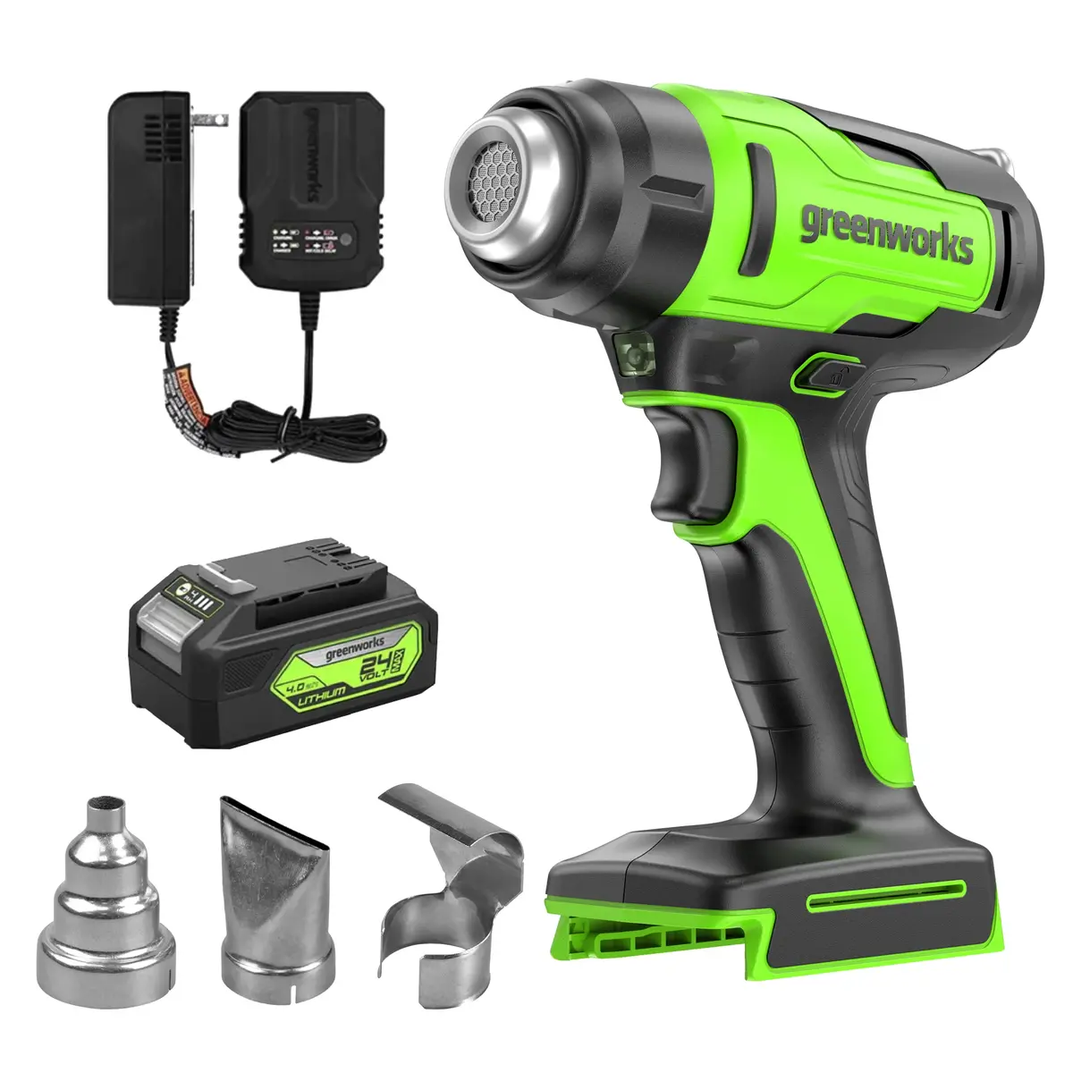 24V Cordless Heat Gun, 4.0Ah Battery & Charger Included 1