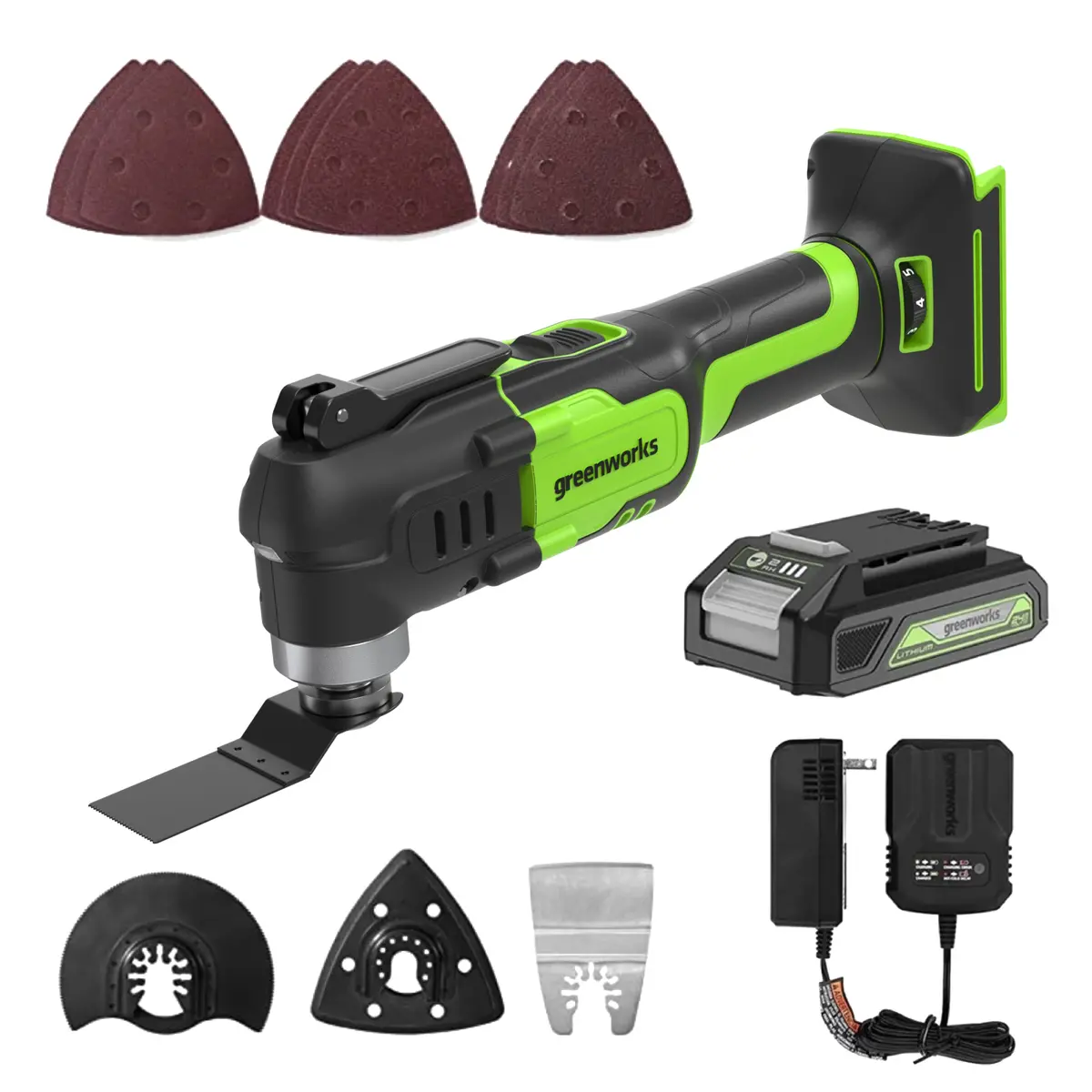 24V Oscillating Multi-Tool, 2.0Ah Battery & Charger Included 1