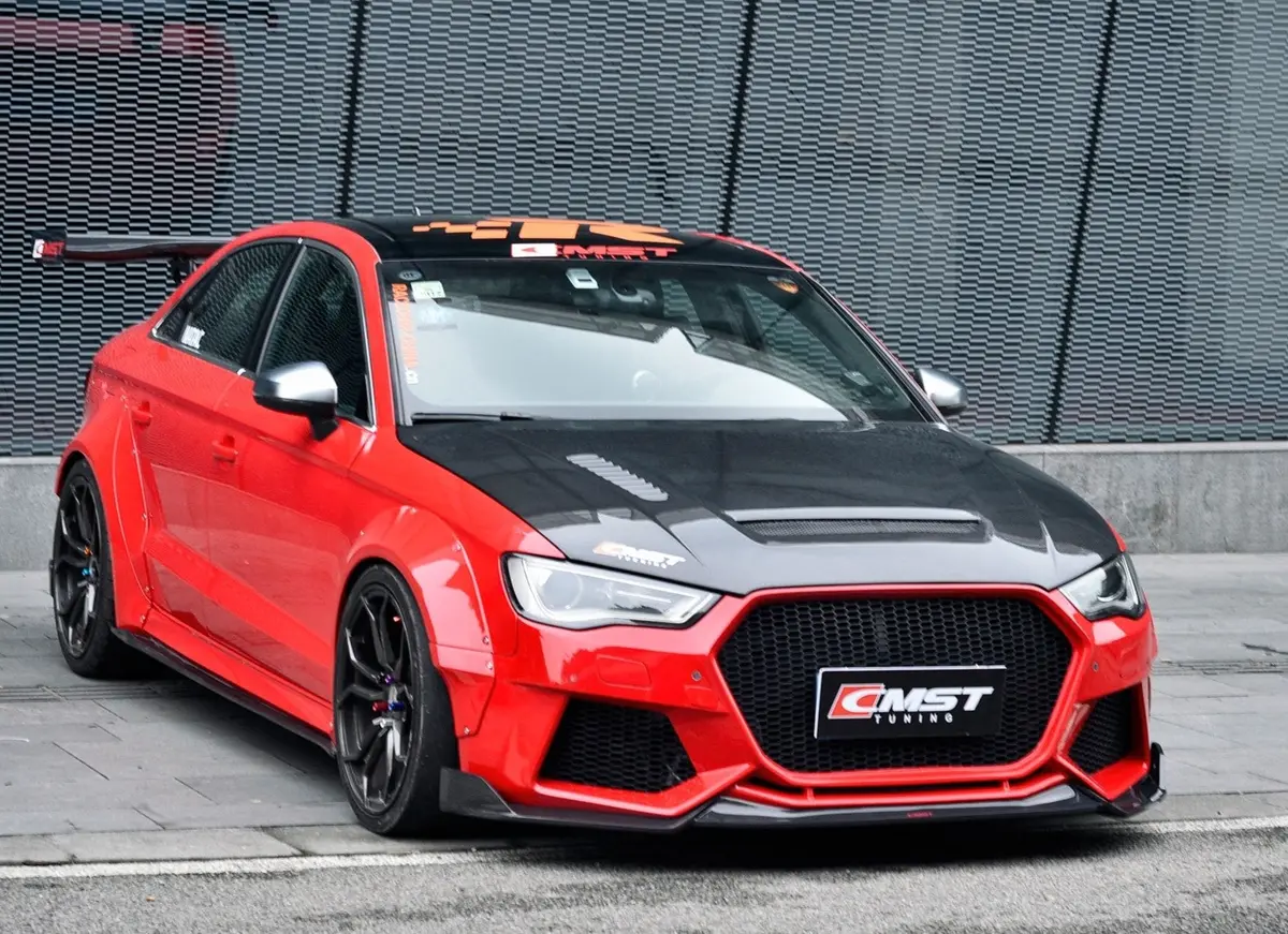 Cmst Front Bumper & Carbon Fiber Lip For Audi A3 S3 Rs3 2014 - 2016 1