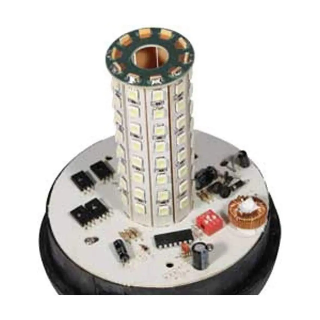 80 Led Warning Beacon Flasher Blinker Pipe Mount W/ Flexible Rubber Base 2