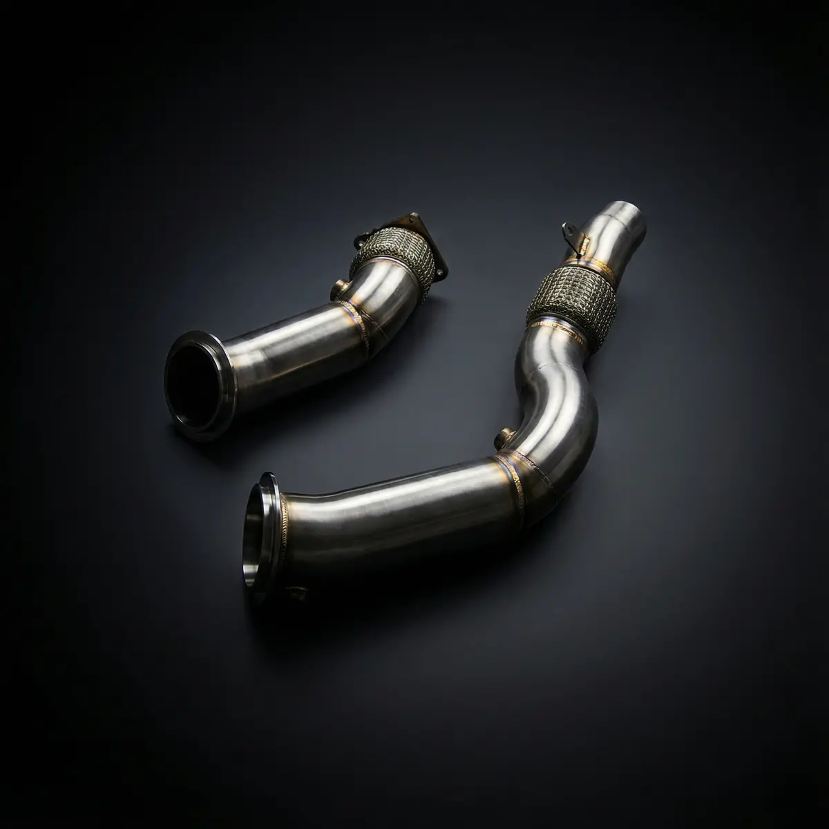 Bmw M3 (F80) / M4 (F82/F83) 2015-2020 S55 3.0T 89Mm Catless Downpipes (Ss304) | Ame Motorsport 1