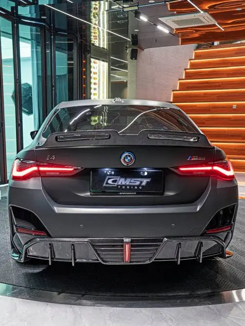 Cmst Pre-Preg Carbon Fiber Rear Diffuser For Bmw I4 M50 / E Drive 40 G26 1
