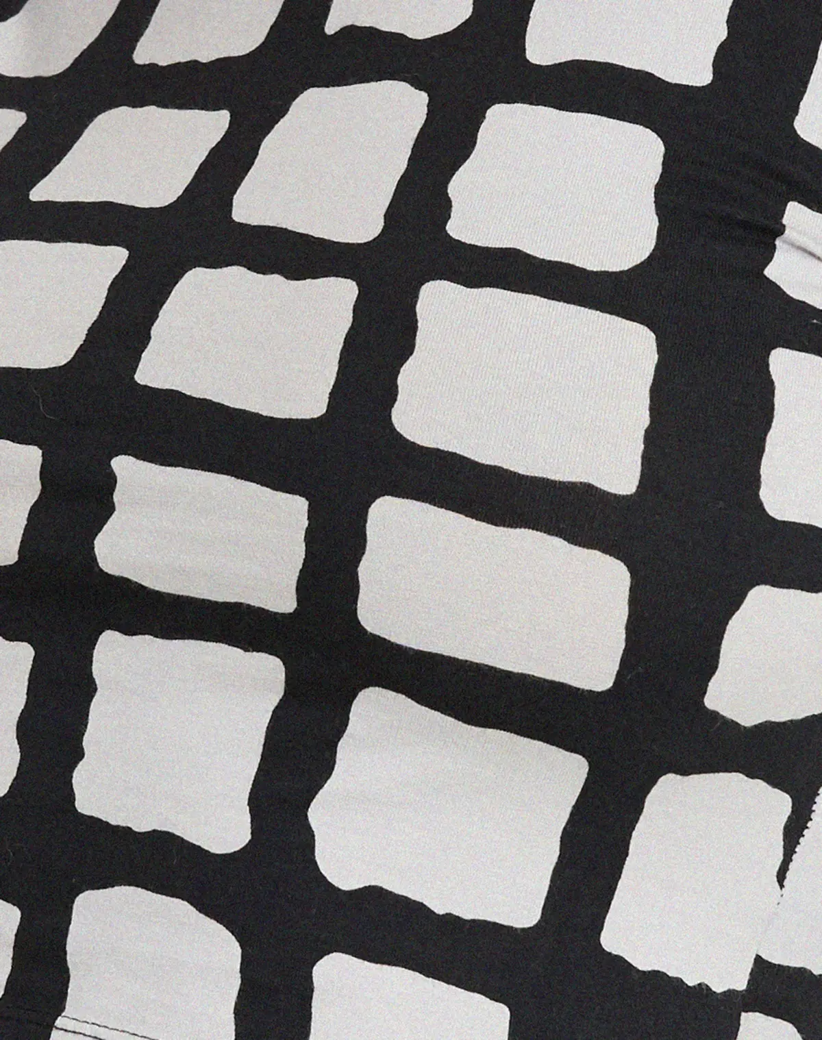 Bonnie Crop Top In Mono Painted Check Black 5