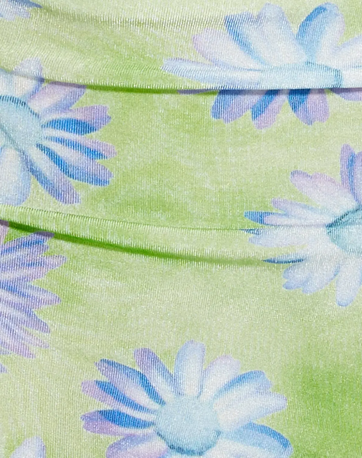 Motel X Barbara Gored Mini Skirt In Neon Brushstroke Floral 6