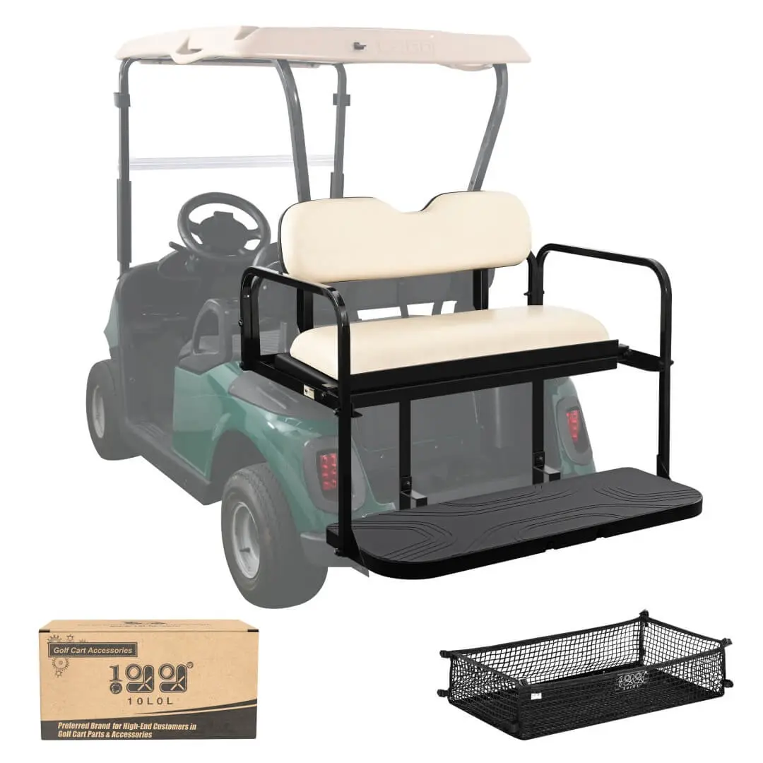 Golf Cart Folding Rear Seat Kit For Ezgo Rxv Add More Passenger Or Storage Space - 10L0l 1