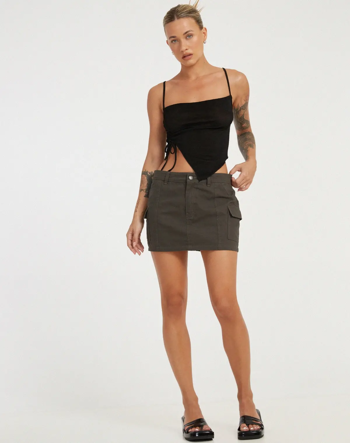 Camity Crop Top In Black 3