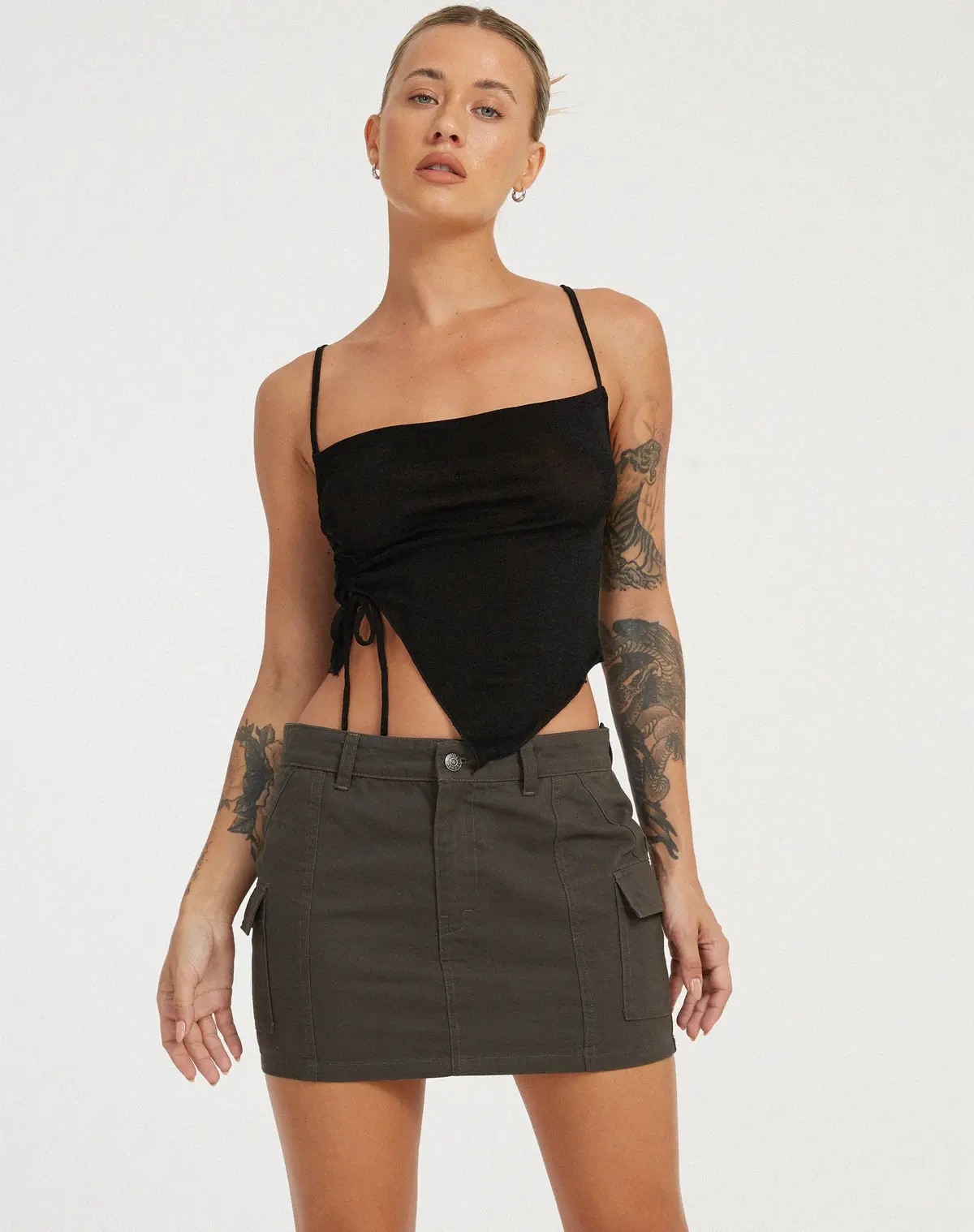 Camity Crop Top In Black 1