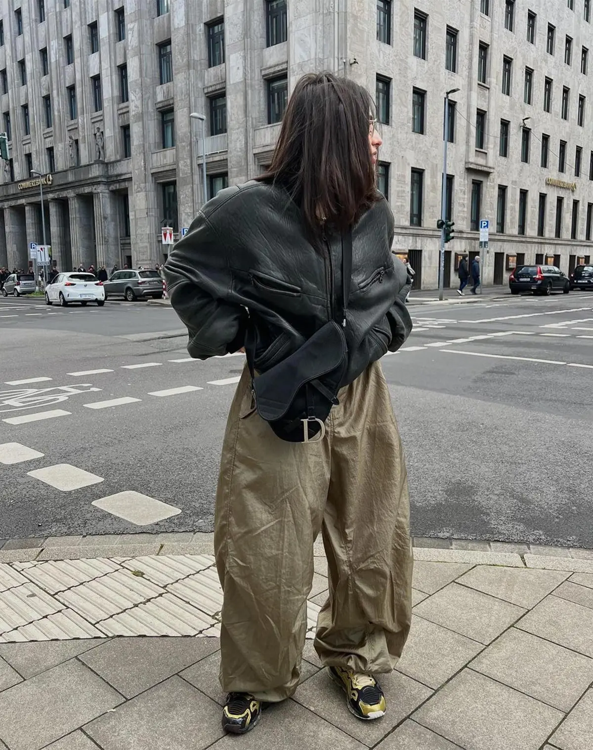 Chute Trouser In Parachute Silver Green 1
