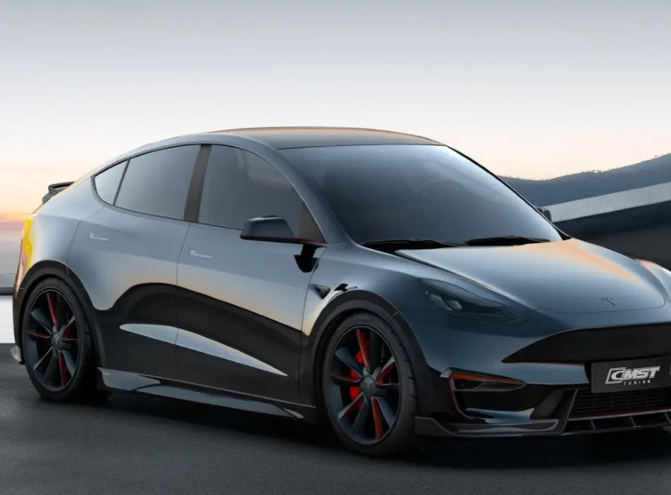 Cmst Carbon Fiber Side Skirts Ver.4 For Tesla Model Y 1