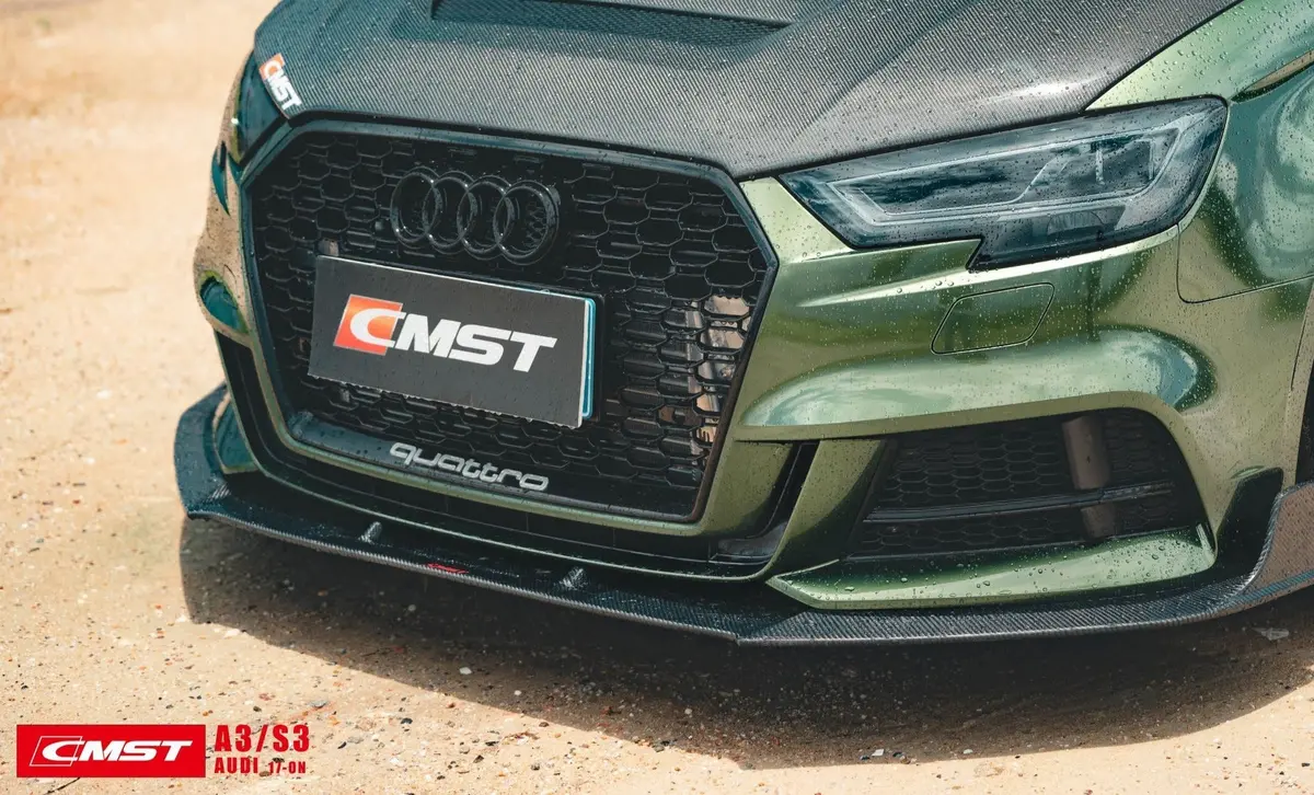 Cmst Carbon Fiber Front Lip For Audi A3 S Line & S3 2017-2020 1