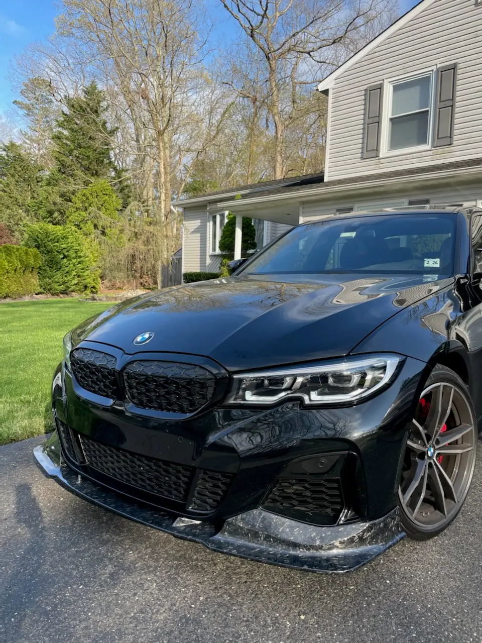 Cmst Carbon Fiber Front Lip Splitter For Bmw 3 Series G20 M340i 330I 2019-2022 3