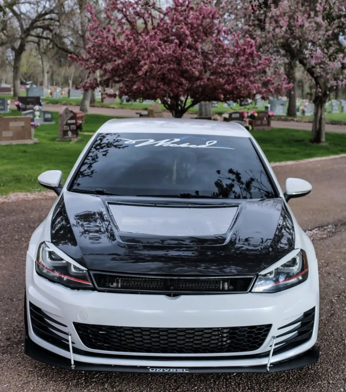 Cmst Carbon Fiber Front Grill For Volkswagen Gti Mk7 Mk7.5 2